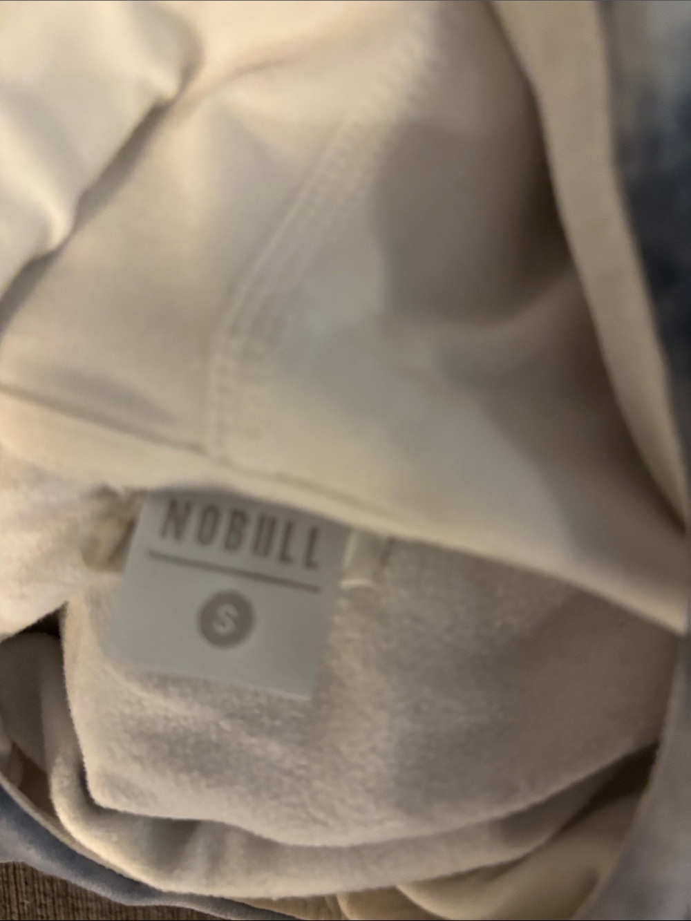 NOBULL Cloud Tie-Dye Hoodie in Navy and White - Picture 3 of 3